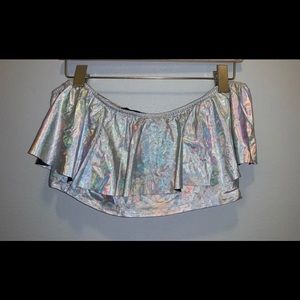 Holographic Crop Top